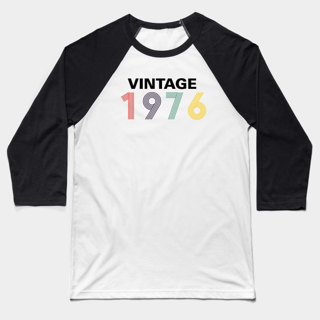 Vintage 1976 Birthday Gift Baseball T-Shirt by Salt88